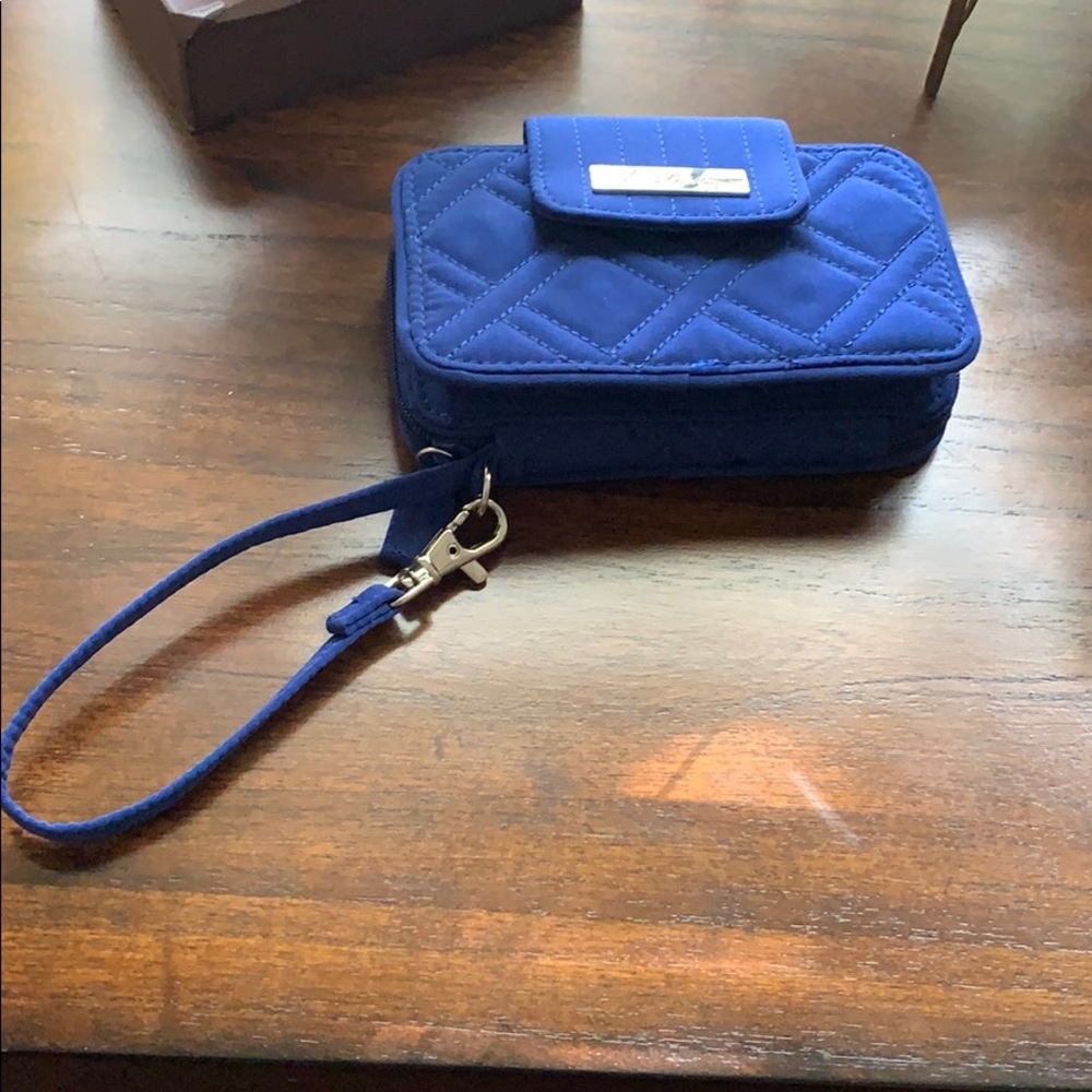 Vera Bradley Wristlet Quilted Blue